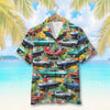Custom Car Photo Hawaiian Shirt, Tropical Fruit Pattern, Summer Gift