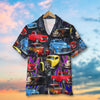 Custom Hot Rod Photo Hawaiian Shirt, Flame Pattern, Gift For Hot Rod Lovers