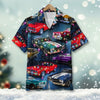 Bluejose Custom Christmas Muscle Car Hawaiian Shirt