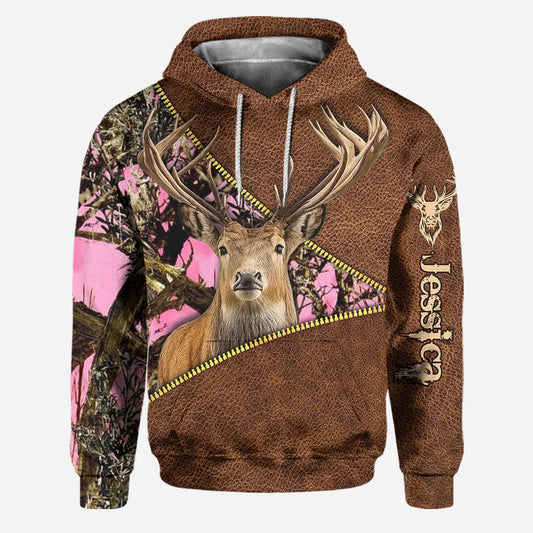 BlueJose Country Girl, Personalized Hunting All Over Shirt, Personalized 3D Hoodie For Hunting Lover