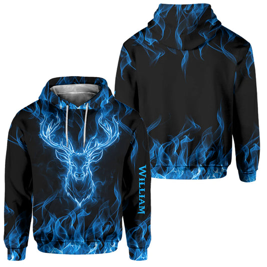 BlueJose Love Hunting, Personalized Hunting All Over Shirt, Personalized 3D Hoodie For Hunting Lover