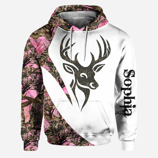 BlueJose Country Girl, Personalized Hunting All Over Shirt, Personalized 3D Hoodie For Hunting Lover