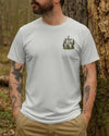 BlueJose Out Here The World Grows Quiet Personalized Hiking 3D Shirt - Grey