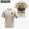 BlueJose Hunting In My Veins Faith In My Soul Shirt, Personalized Hunting 3D Shirt