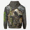 BlueJose Bow Reaper, Personalized Hunting All Over Shirt, Personalized 3D Hoodie For Hunting Lover