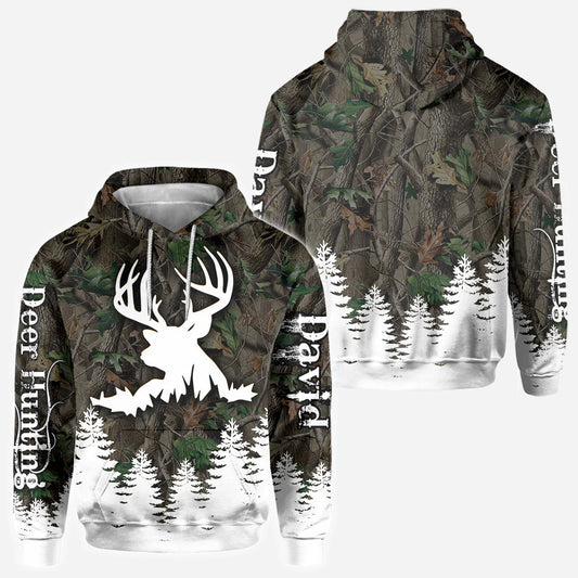 BlueJose Love Hunting, Personalized Hunting All Over Shirt, Personalized 3D Hoodie For Hunting Lover