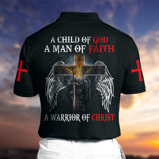 BlueJose Premium Jesus 1 3D Polo All Over Printed