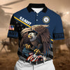 BlueJose Premium Power American Veteran Power Polo Shirt