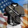 BlueJose Premium U.S Army Veteran Polo Shirt
