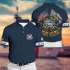 BlueJose Premium Multiple US Military Services Veteran Polo Shirt