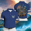 BlueJose Premium Multiple US Military Services Veteran Polo Shirt