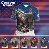 BlueJose Premium Personalised U.S Multiple Service Veteran Polo Shirt