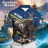 BlueJose Premium Personalised U.S Multiple Service Veteran Polo Shirt