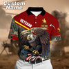 BlueJose Premium Personalised U.S Multiple Service Veteran Polo Shirt