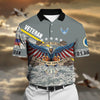 BlueJose Premium U.S Multiple Service Veteran Polo Shirt