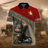 BlueJose Premium U.S Multiple Service Veteran Polo Shirt