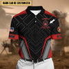 BlueJose Premium Personalised U.S Multiple Service Veteran Polo Shirt