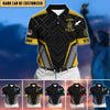 BlueJose Premium Personalised U.S Multiple Service Veteran Polo Shirt