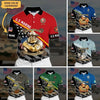 BlueJose Premium Personalised U.S Multiple Service Veteran Polo Shirt