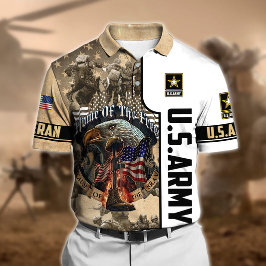 BlueJose Premium U.S Veteran Polo Shirt