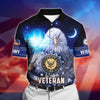 BlueJose Premium U.S Multiple Service Veteran Polo Shirt