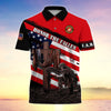BlueJose Premium U.S Multiple Service Veteran Polo Shirt