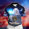 BlueJose Premium U.S Multiple Service Veteran Polo Shirt
