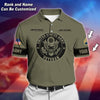 BlueJose Premium Personalised U.S Multiple Service Veteran Polo Shirt