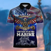 BlueJose Premium U.S Multiple Service Veteran Polo Shirt