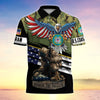 BlueJose Premium U.S Multiple Service Veteran Polo Shirt