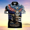 BlueJose Premium U.S Multiple Service Veteran Polo Shirt