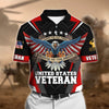 BlueJose Premium U.S Multiple Service Veteran Polo Shirt
