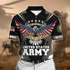 BlueJose Premium U.S Multiple Service Veteran Polo Shirt