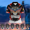 BlueJose Premium U.S Multiple Service Veteran Polo Shirt