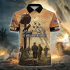 BlueJose Premium Memorial Day We Will Never Forget Polo Shirt