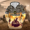 BlueJose Premium U.S. Army Veteran Zip Hoodie