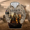 BlueJose Premium U.S. Army Veteran Zip Hoodie
