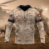 BlueJose Premium U.S Multiple Service Veteran Hoodie