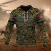 BlueJose Premium U.S Multiple Service Veteran Hoodie