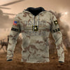 BlueJose Premium U.S Multiple Service Veteran Hoodie