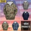 BlueJose Premium Personalised US Veteran Zip Hoodie