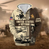 BlueJose Premium US Veteran Zip Hoodie