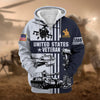 BlueJose Premium US Veteran Zip Hoodie