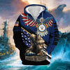 BlueJose Premium Honor The Fallen US Veteran Zip Hoodie