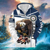 BlueJose Premium Honoring All Who Served US Veteran Zip Hoodie