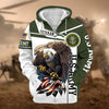 BlueJose Premium Honoring All Who Served US Veteran Zip Hoodie