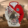 BlueJose Premium These Colors Don't Run US Veteran Zip Hoodie