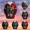 BlueJose Premium Eagle US Veteran Zip Hoodie