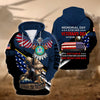 BlueJose Premium Memorial Day Is For Them US Veteran Zip Hoodie