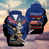 BlueJose Premium Memorial Day Is For Them US Veteran Zip Hoodie